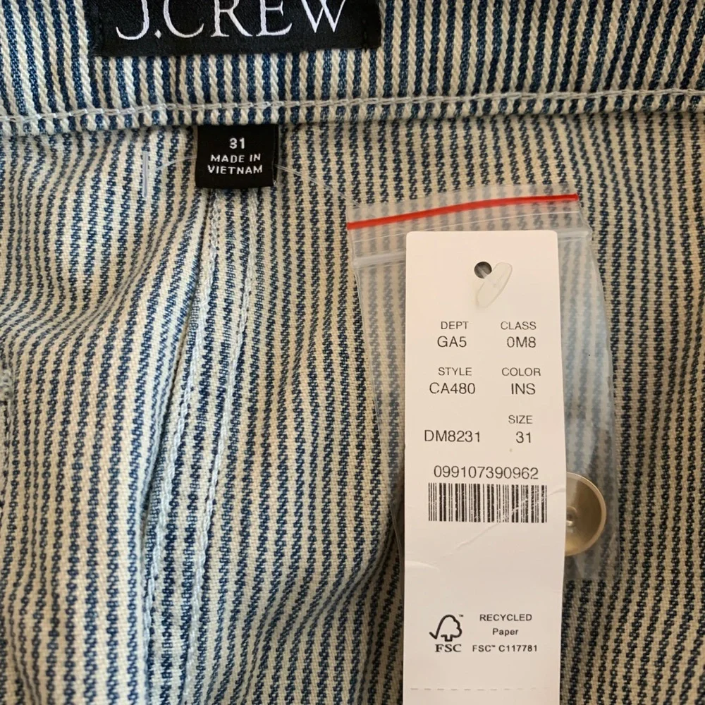 JCrew Striped Denim Mini Skirt - Picture 6 of 8